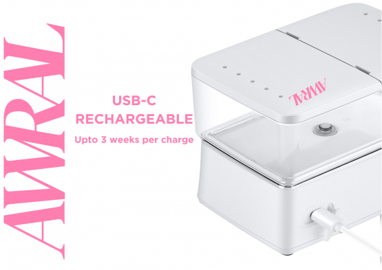 AWRAL WATER FLOSSER PRO COMPACT | CORDLESS| WITH TRAVEL CASE | 12+ 6 MONTHS WARRANTY| PORTABLE & RECHARGEABLE | WF PRO WITH 6 TIPS | 6 PRESSURE SETTINGS