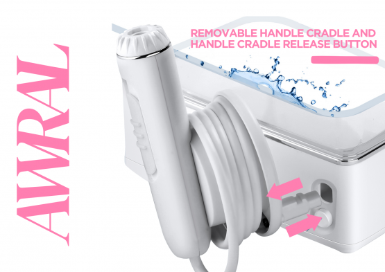 AWRAL WATER FLOSSER PRO COMPACT | CORDLESS| WITH TRAVEL CASE | 12+ 6 MONTHS WARRANTY| PORTABLE & RECHARGEABLE | WF PRO WITH 6 TIPS | 6 PRESSURE SETTINGS